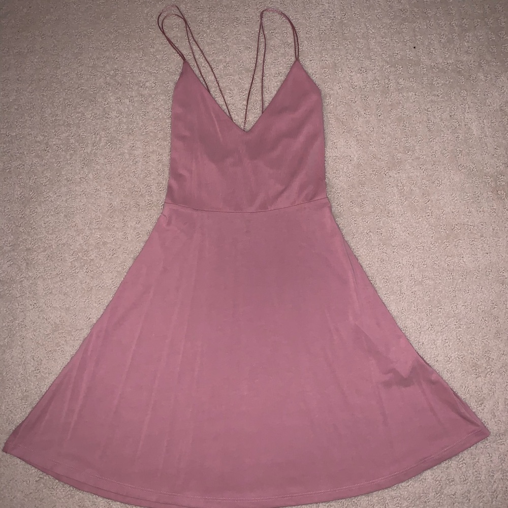 Forever 21 Pink Cross-Back Dress